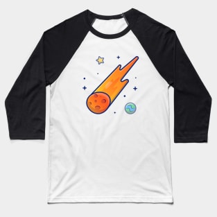 Falling meteor cartoon Baseball T-Shirt